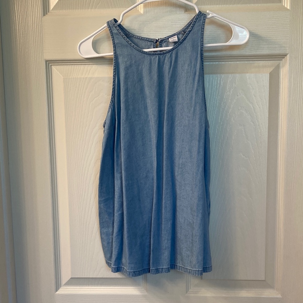 Old Navy Blue Denim Tank Top